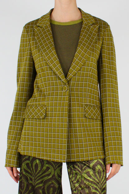 Blazer Monopetto a Quadretti