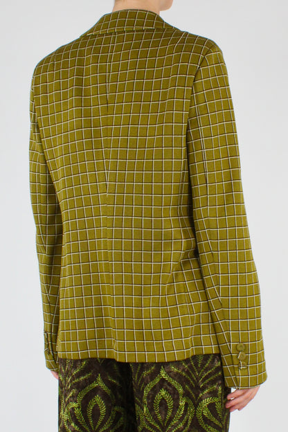 Blazer Monopetto a Quadretti