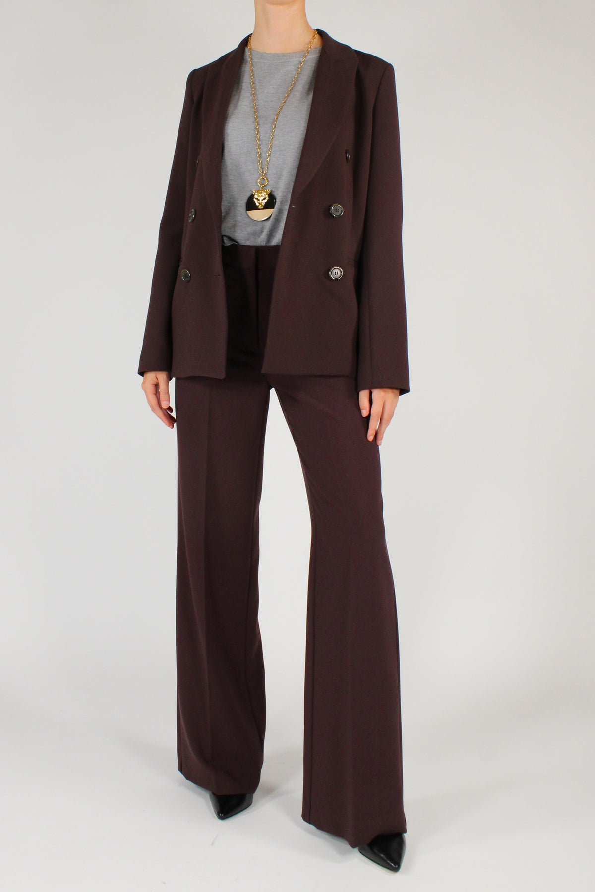 Blazer Doppiopetto Misto Viscosa
