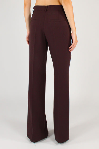 Pantaloni a Gamba Dritta Misto Viscosa