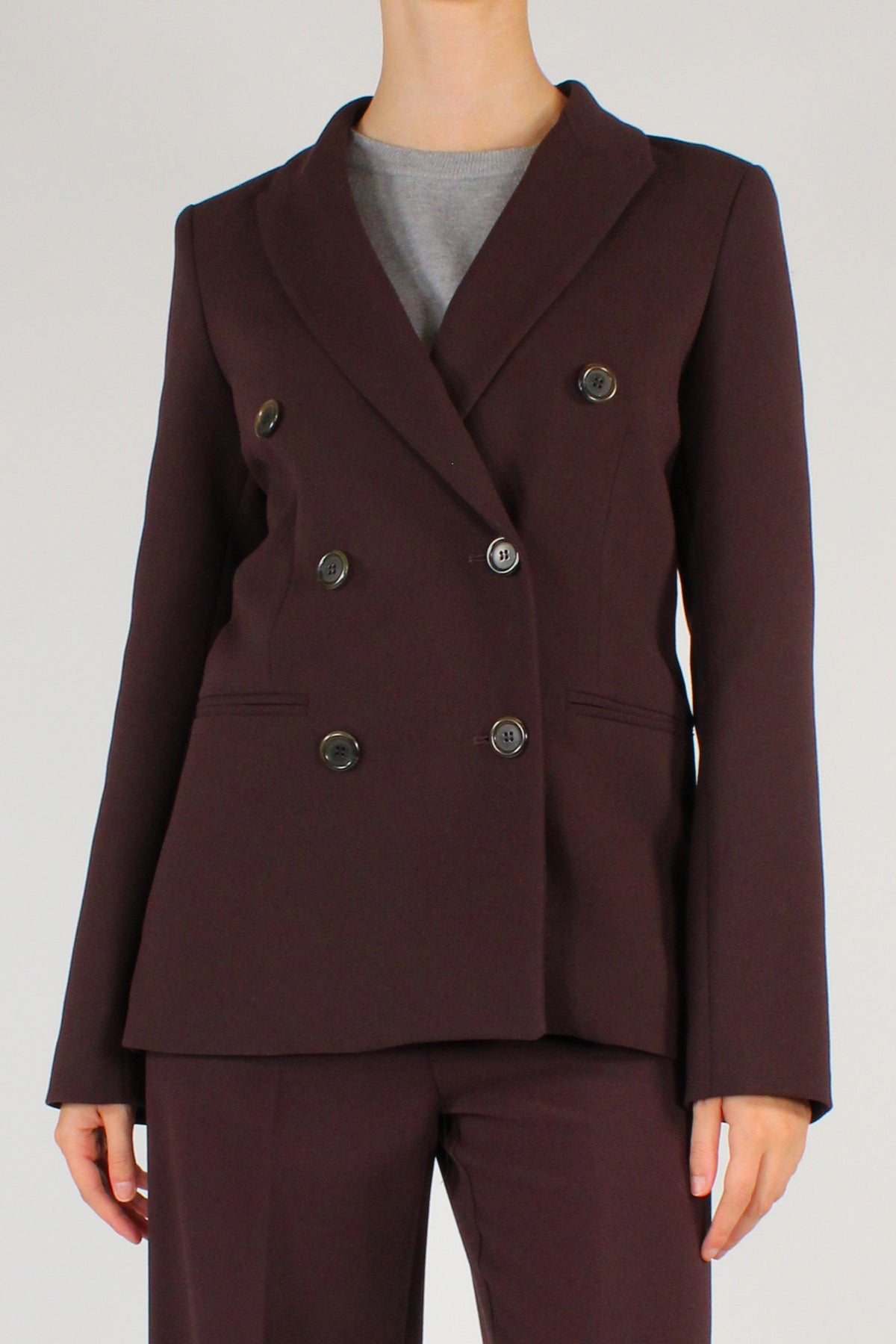 Blazer Doppiopetto Misto Viscosa