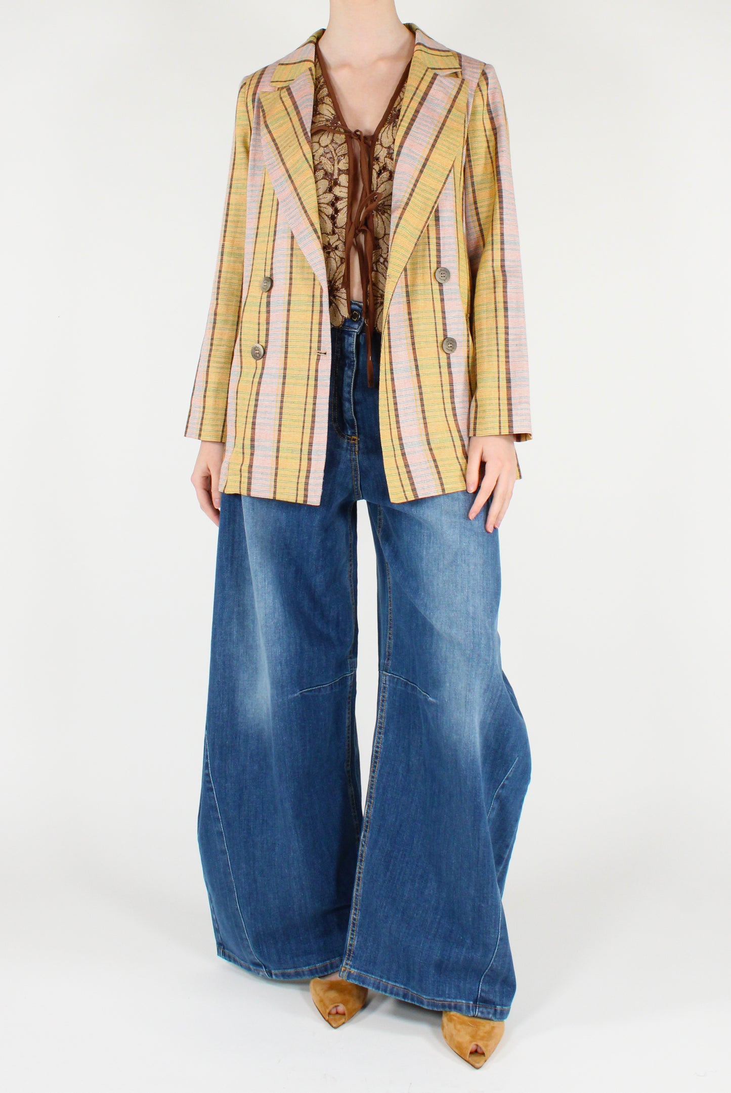 Blazer Doppiopetto Tartan