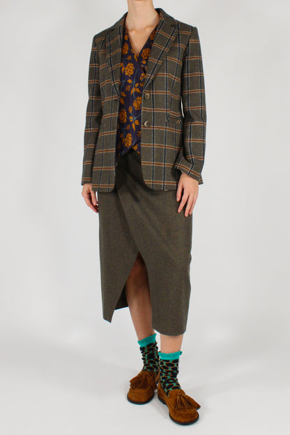 Blazer Monopetto a Quadri