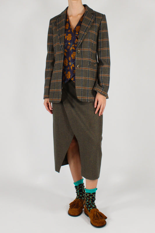 Blazer Monopetto a Quadri