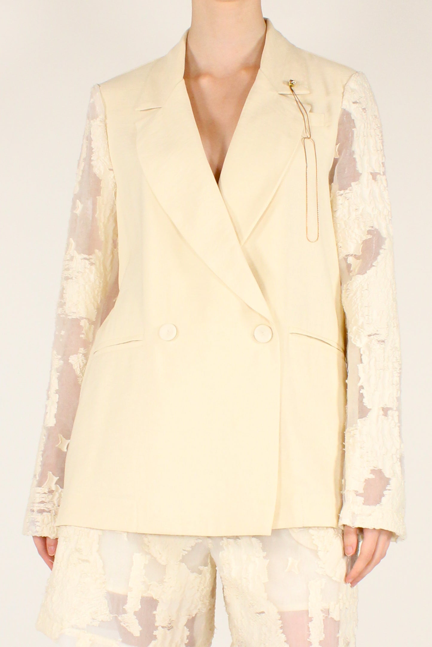 Blazer Doppiopetto con Ricami