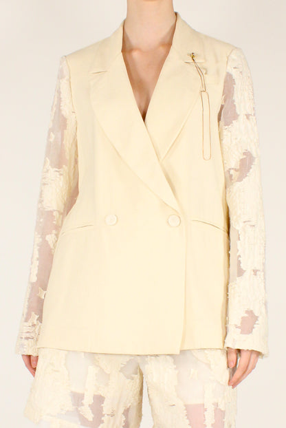 Blazer Doppiopetto con Ricami