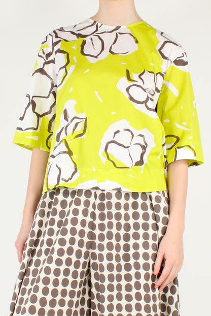 Floral Print Oversize Blouse