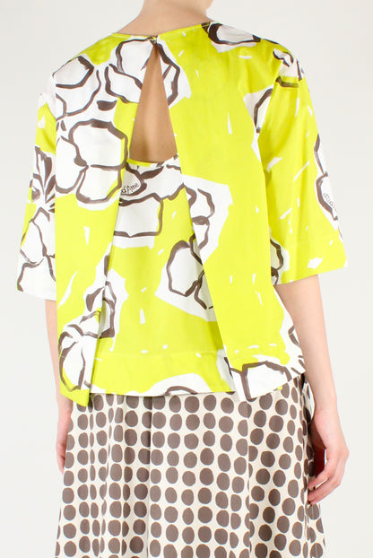 Floral Print Oversize Blouse