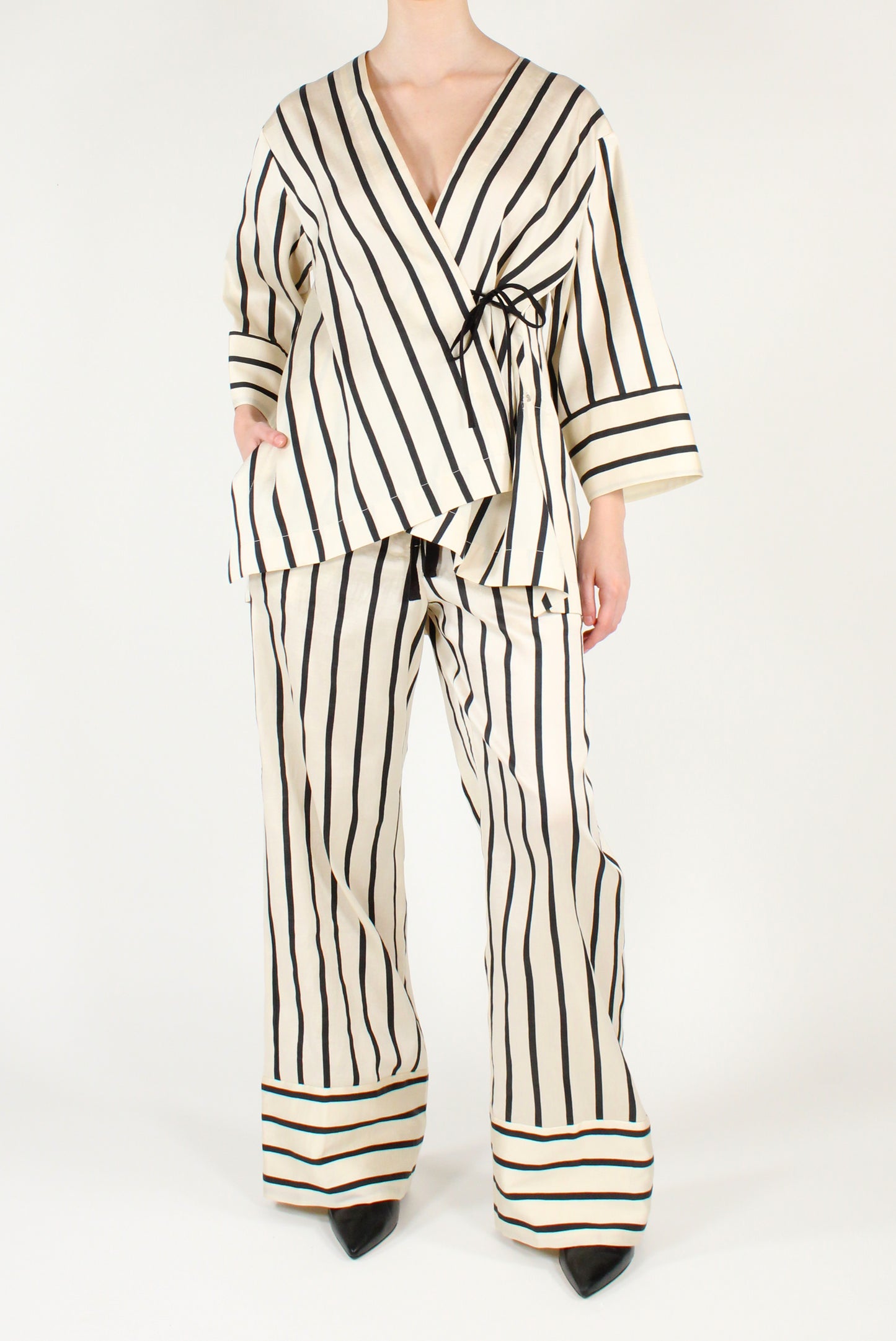 Camicia Kimono a Righe