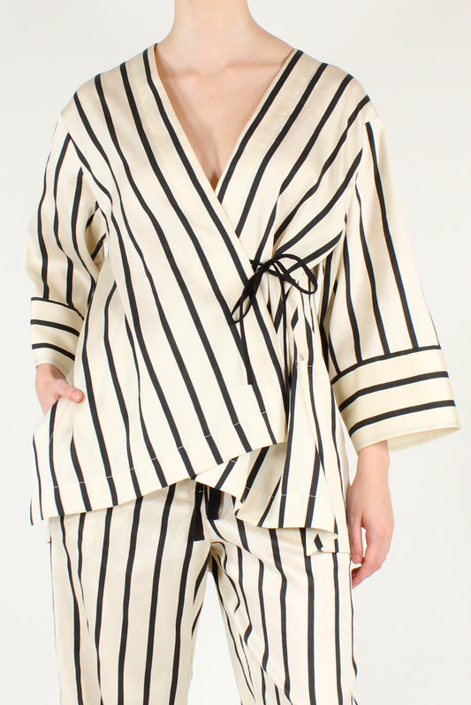 Camicia Kimono a Righe