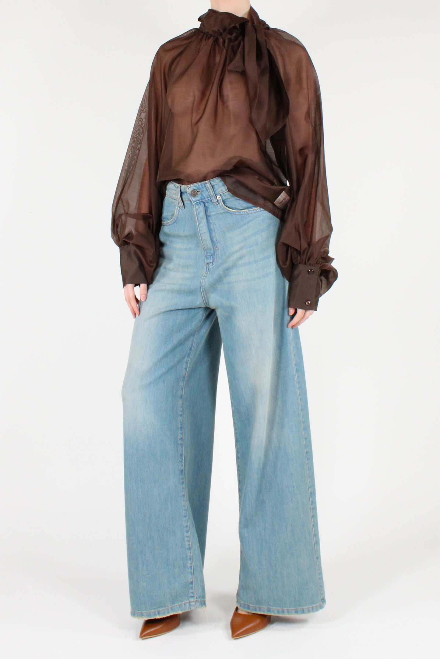 Blusa Over con Fiocco