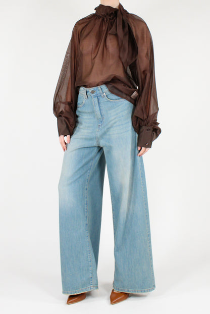 Blusa Over con Fiocco