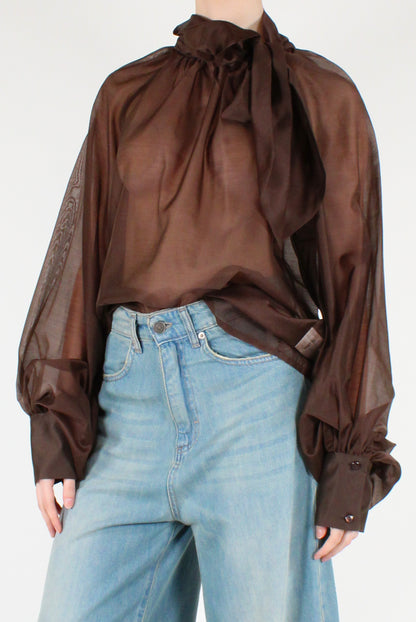 Blusa Over con Fiocco