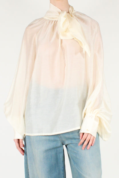 Blusa Over con Fiocco