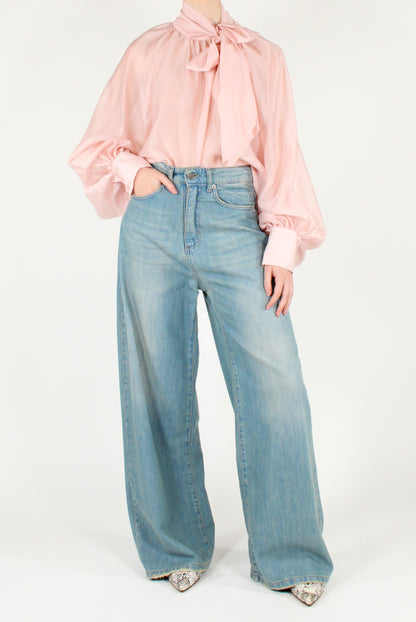 Blusa Over con Fiocco