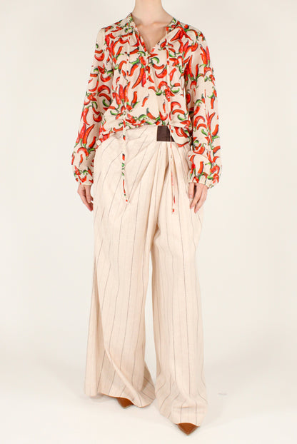 Blusa Stampa Peperoncini