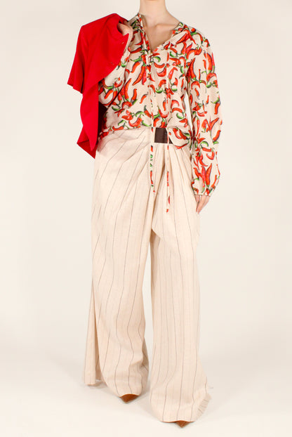 Blusa Stampa Peperoncini