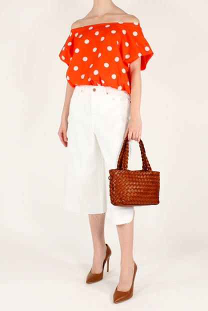 White Denim Bermuda Shorts