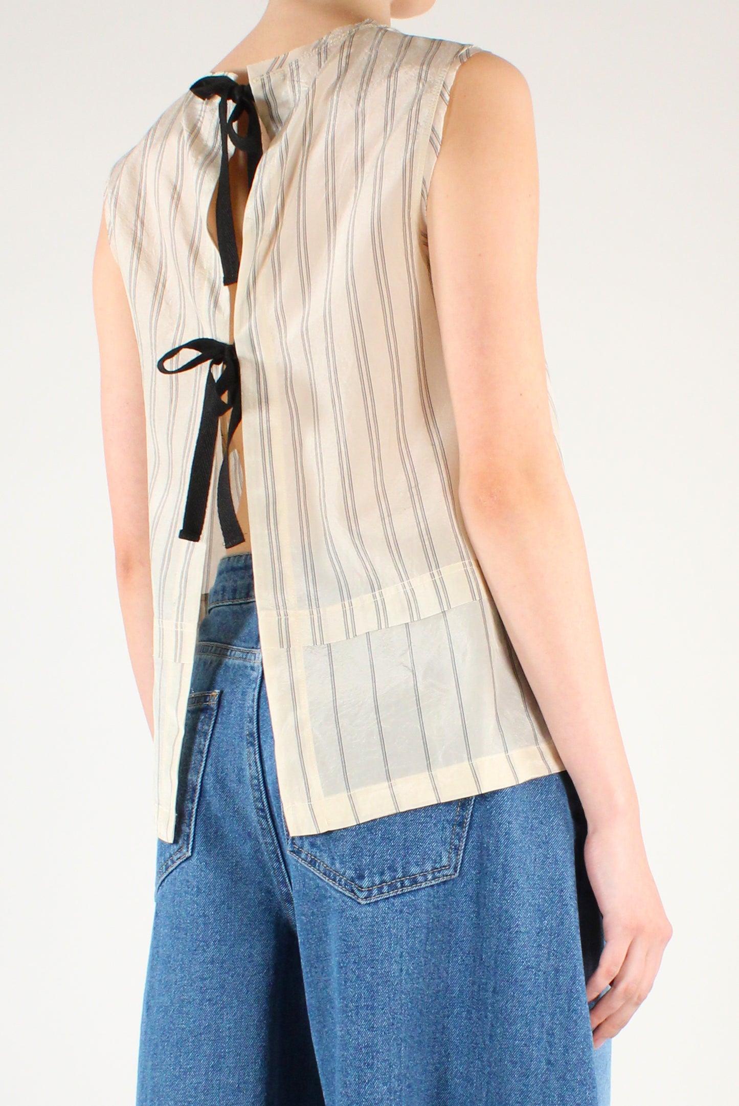 Blusa a Righe Misto Viscosa