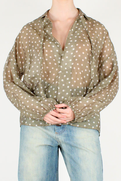 Blusa Over a Pois