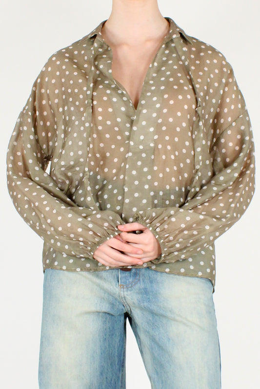 Blusa Over a Pois
