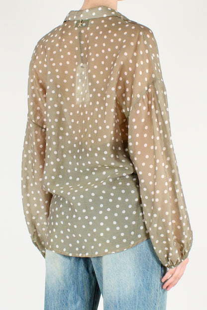 Blusa Over a Pois