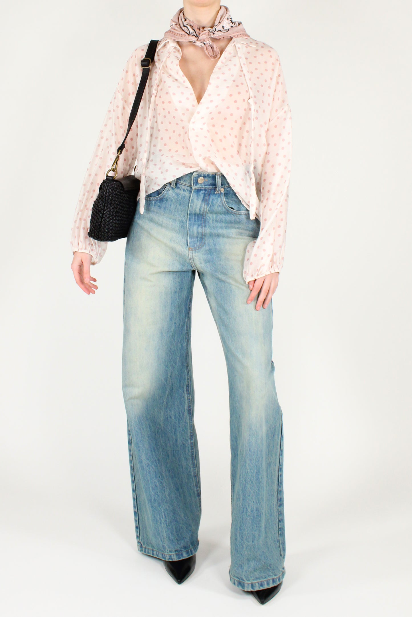 Blusa Over a Pois