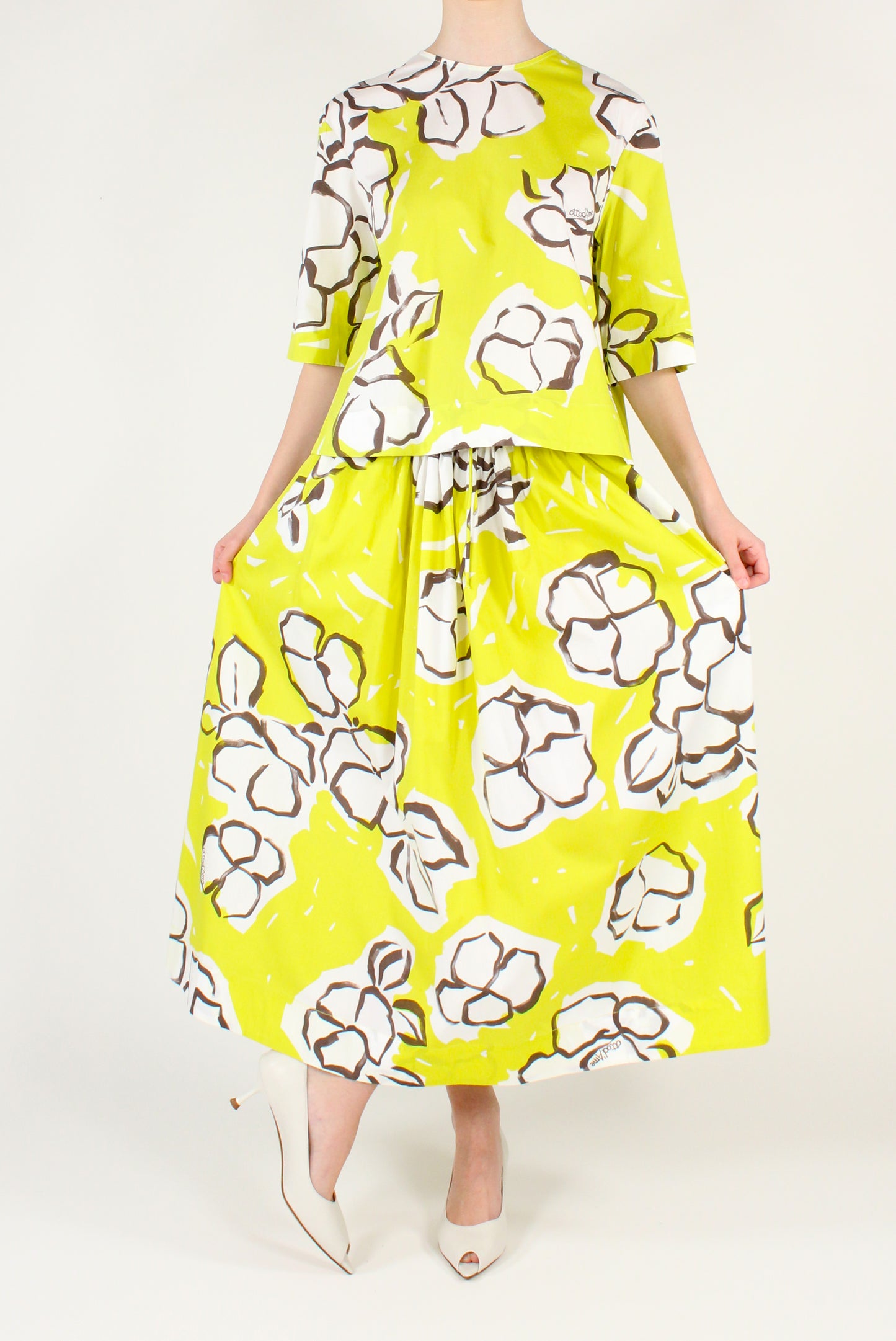 Floral Print Oversize Blouse