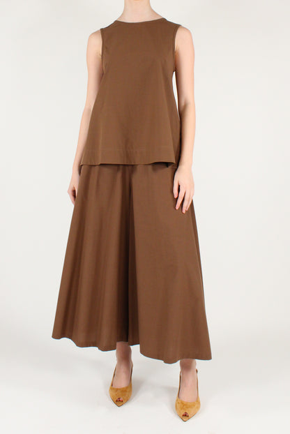 Blusa Smanicata in Popeline