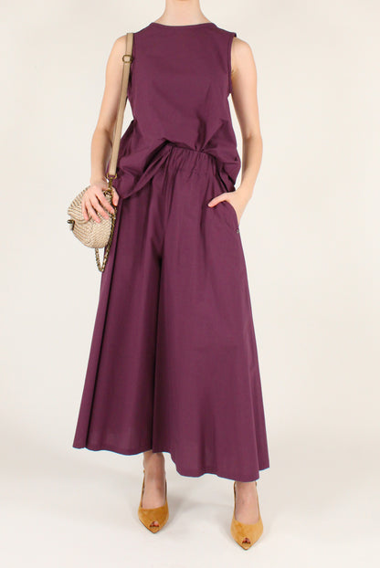 Blusa Smanicata in Popeline