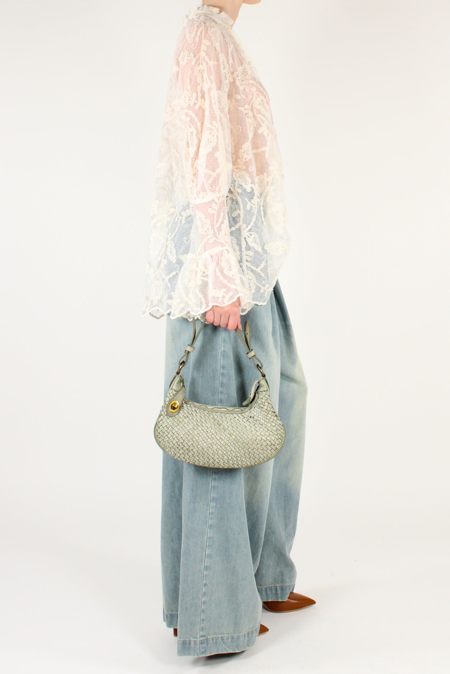 Floral Embroidered Lace Blouse