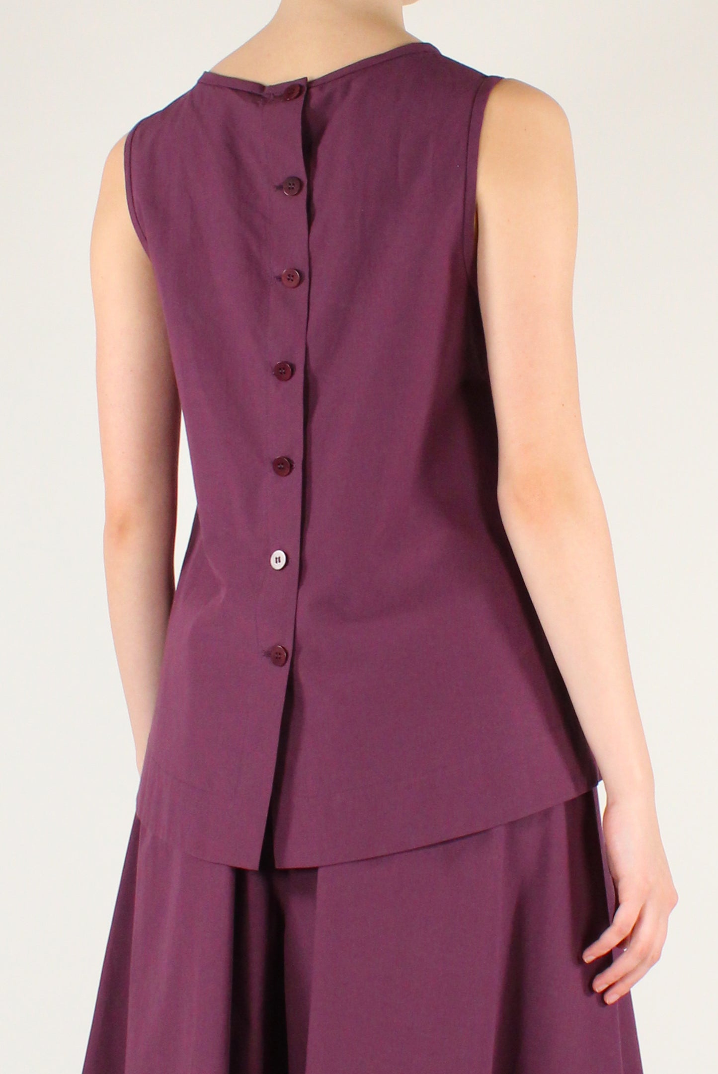 Blusa Smanicata in Popeline