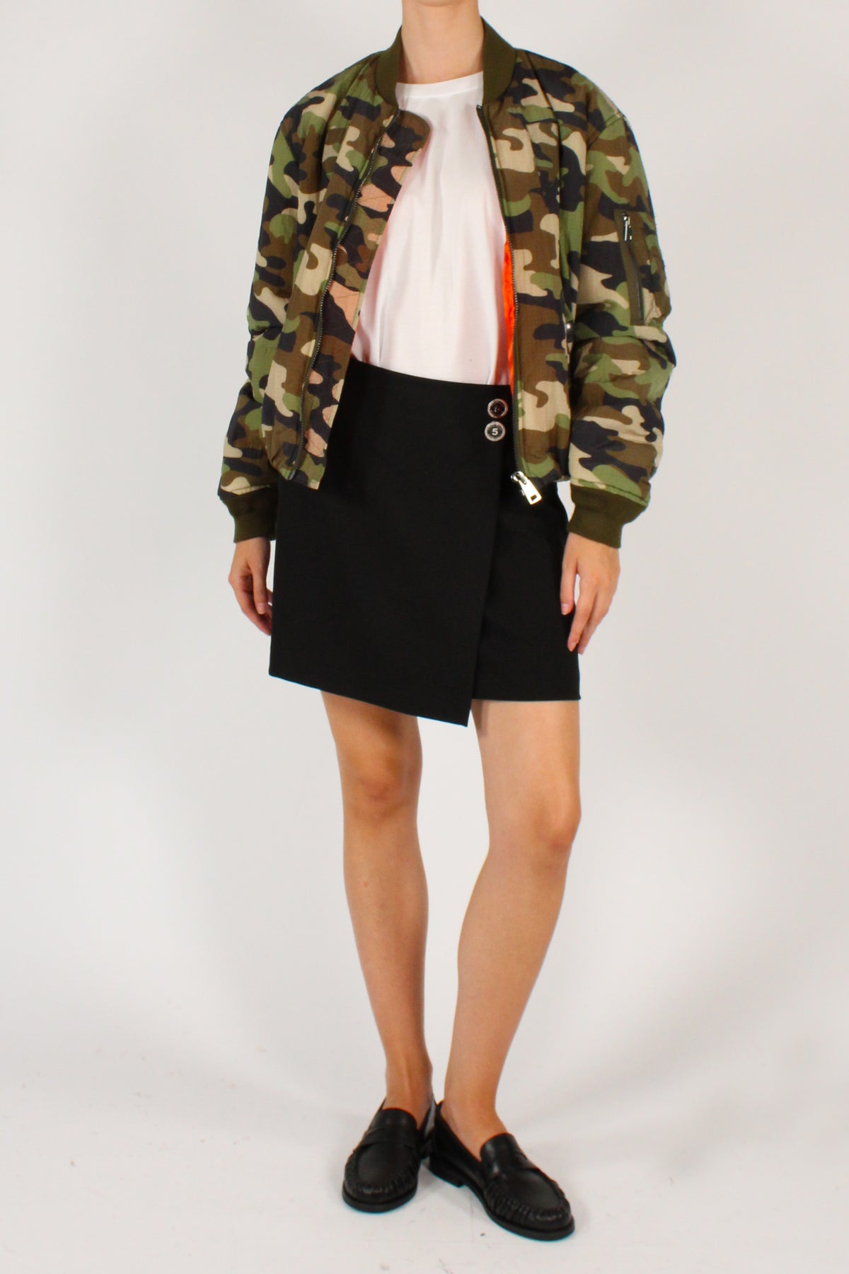 Bomber Imbottito Stampa Camouflage