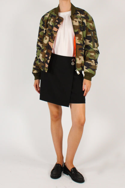Bomber Imbottito Stampa Camouflage