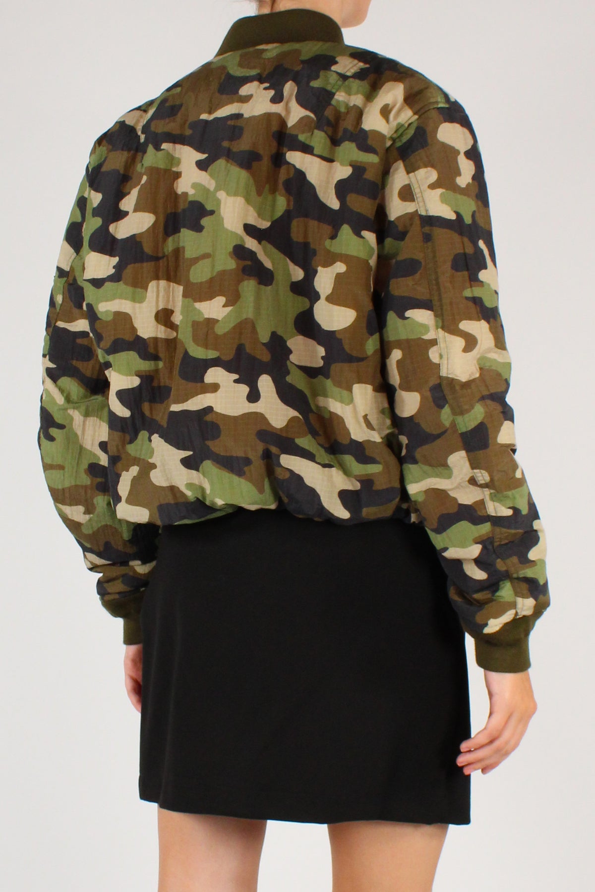 Bomber Imbottito Stampa Camouflage