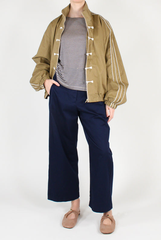 Bomber in Cotone con Alamari