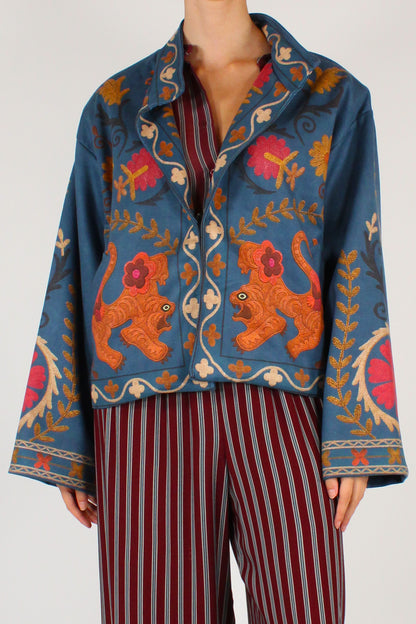 Bomber Stampa Drago Taglio Kimono