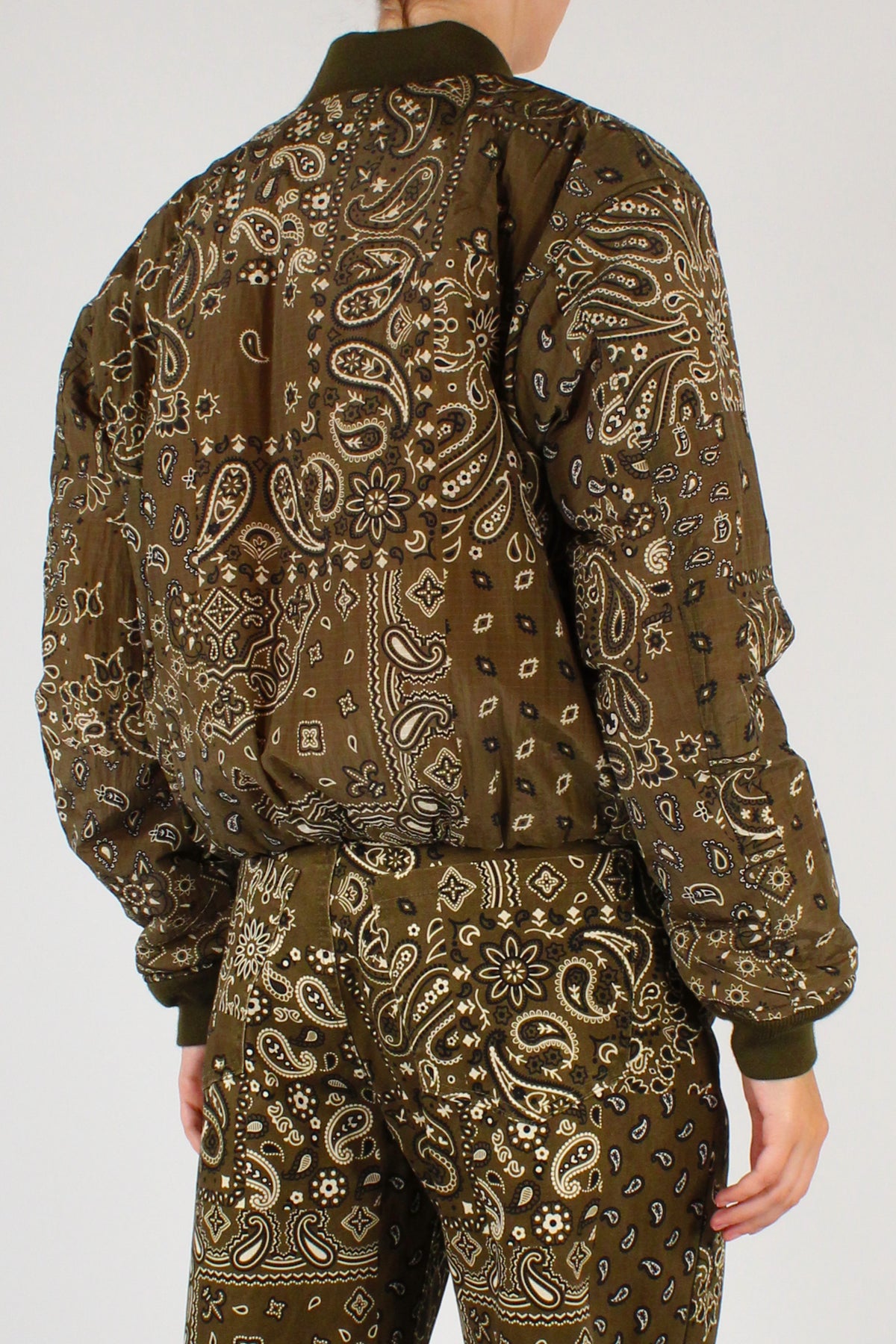 Bomber Imbottito Stampa Bandana