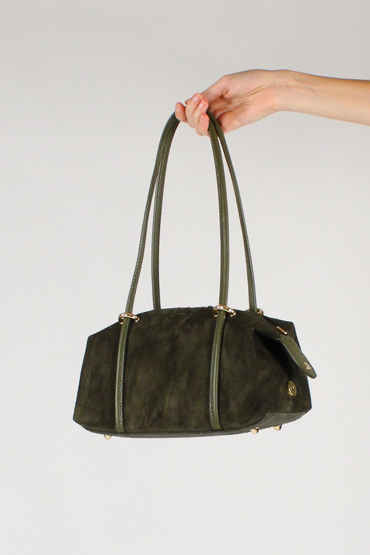 Borsa Bauletto in Pelle Scamosciata