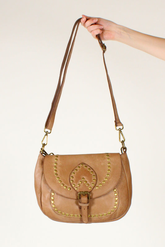 Borsa in Pelle a Tracolla con Borchie