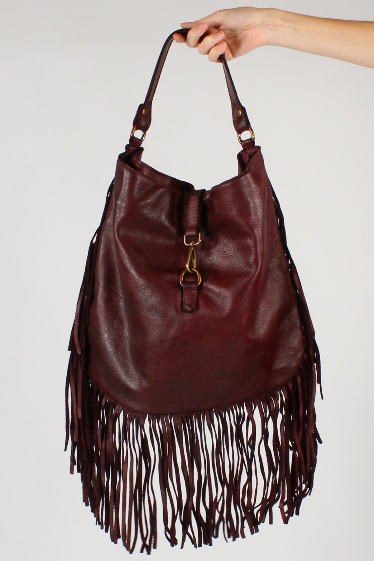 Borsa in Pelle con Frange