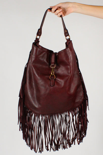 Borsa in Pelle con Frange