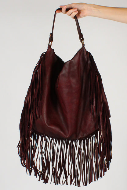 Borsa in Pelle con Frange