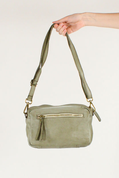 Borsa Rettangolare in Pelle Intrecciata Davanti
