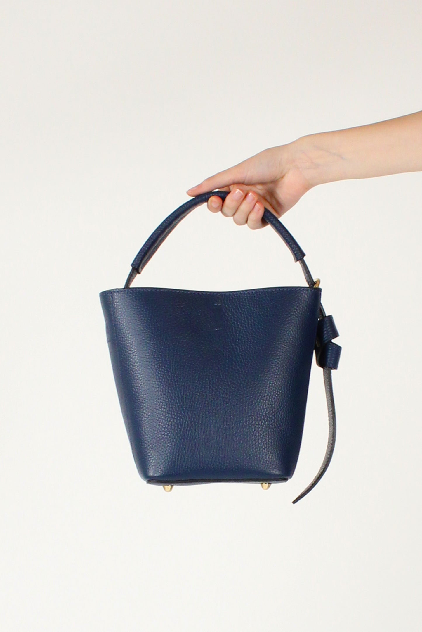 Borsa Secchiello in Pelle Martellata