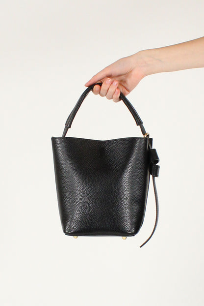 Borsa Secchiello in Pelle Martellata