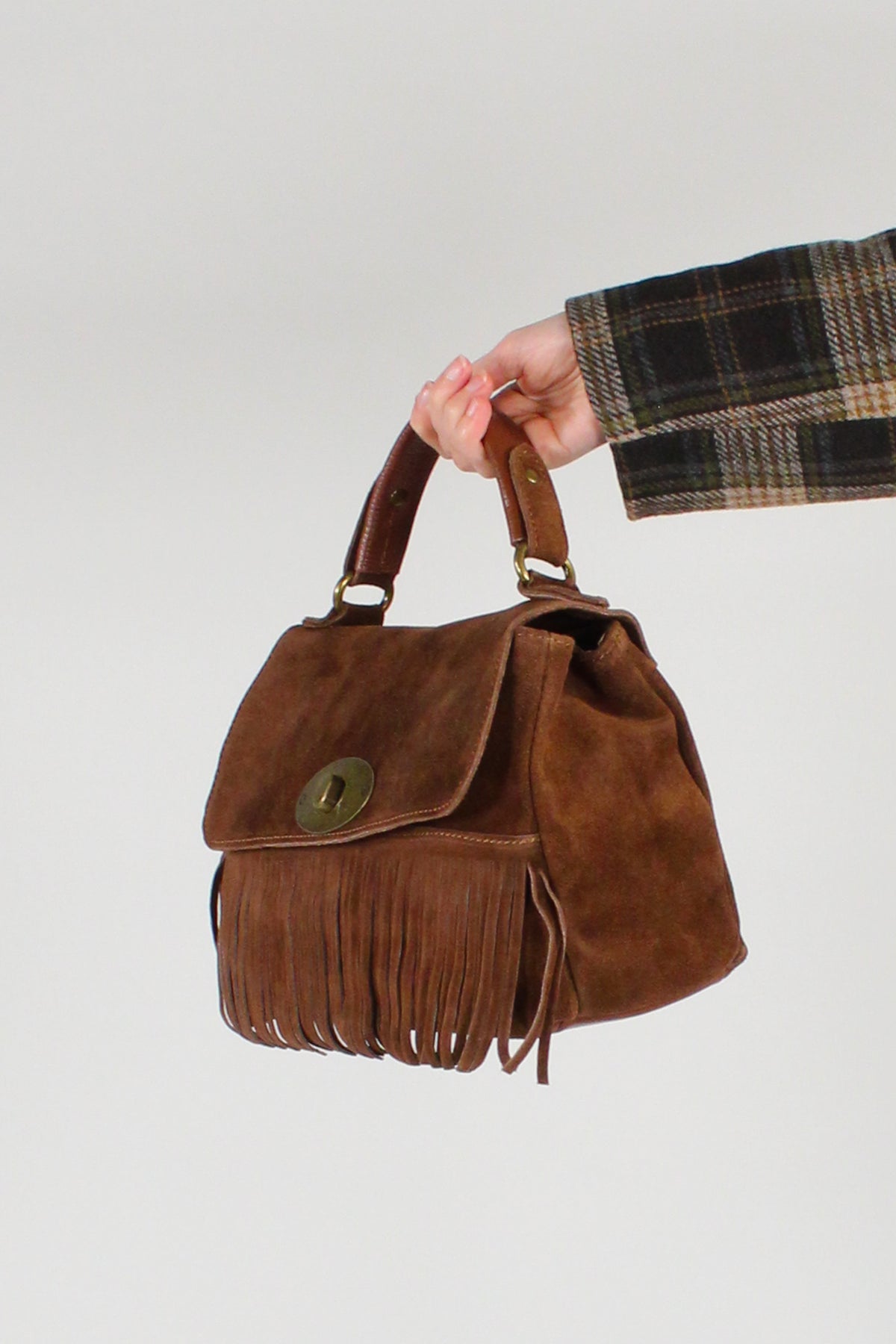 Borsa a Trapezio con Frange