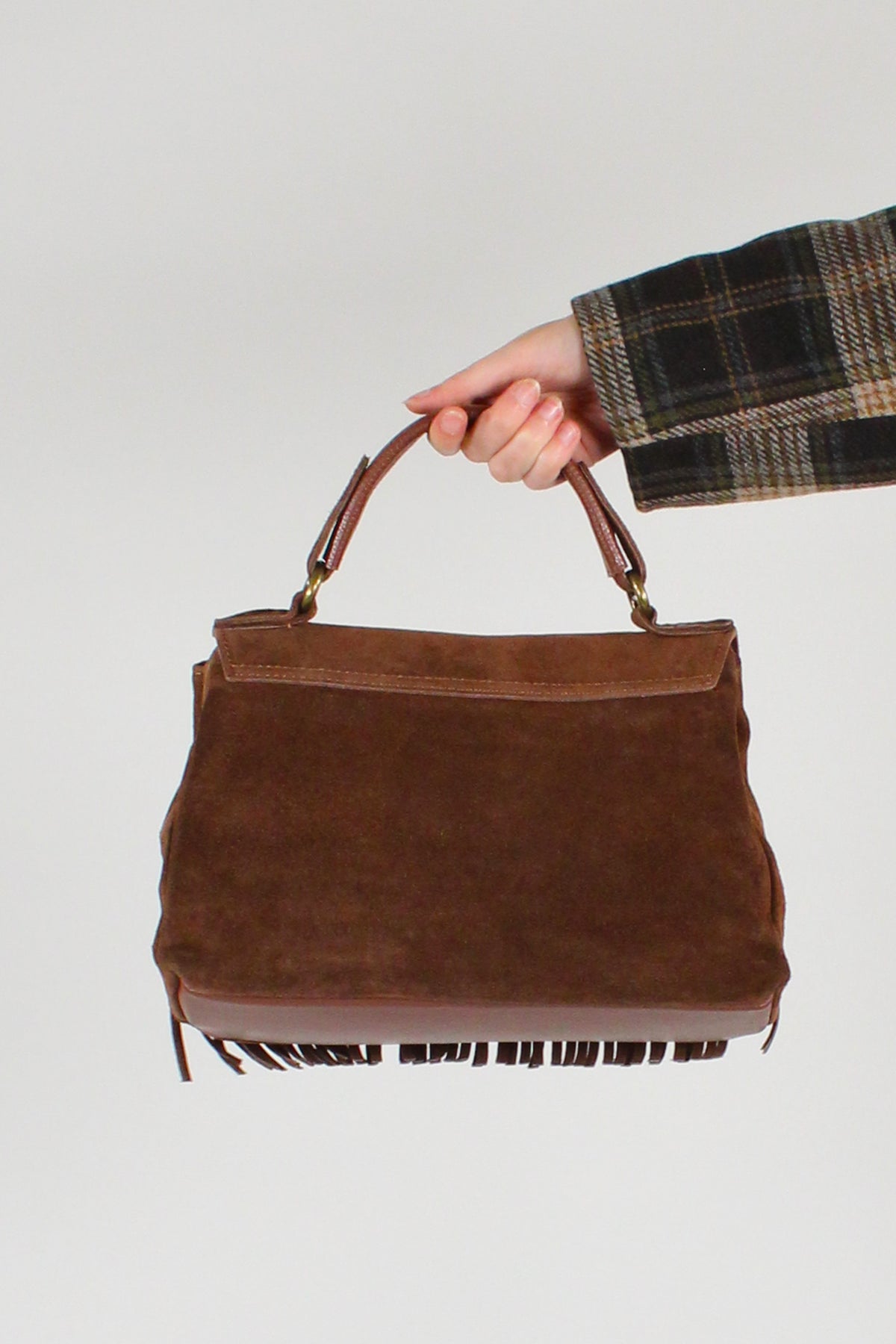 Borsa a Trapezio con Frange