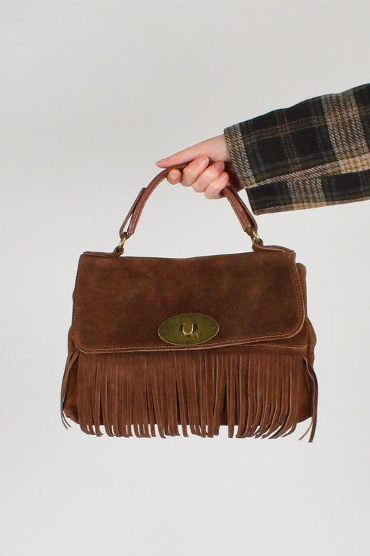 Borsa a Trapezio con Frange