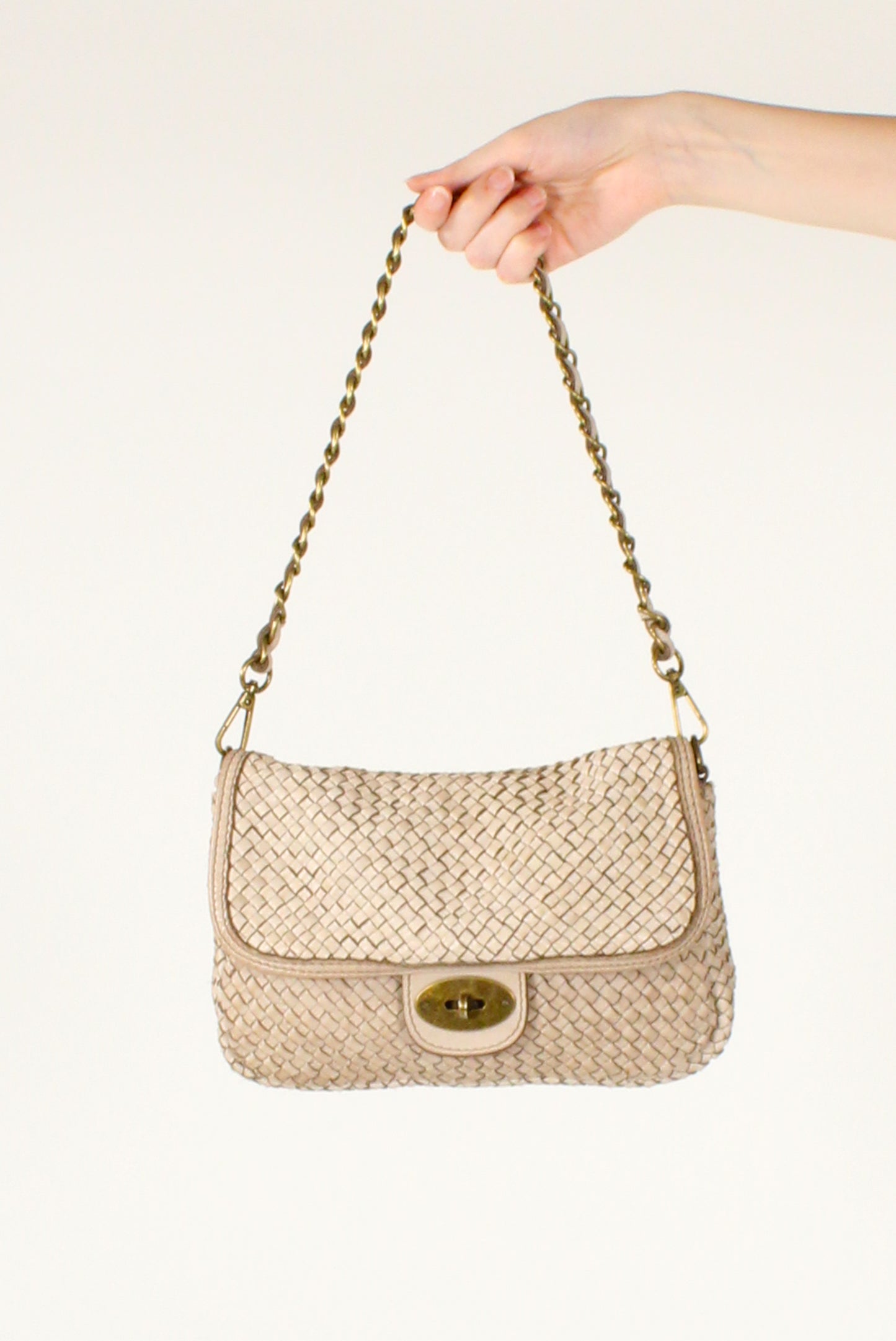 Borsetta in Pelle Intrecciata